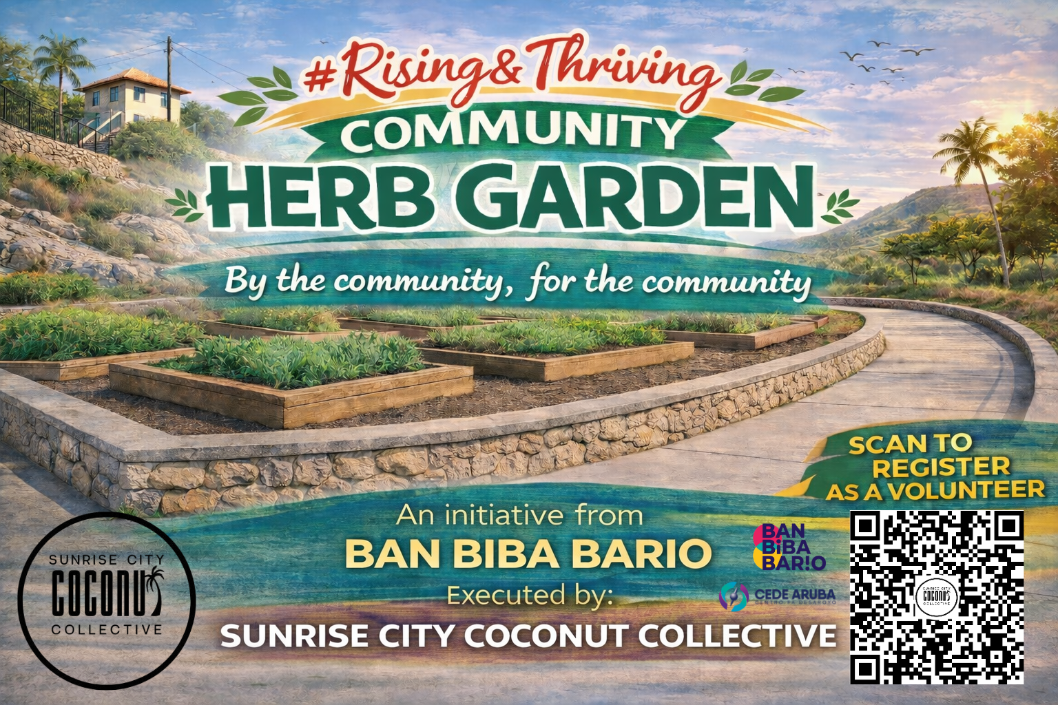 Ban Biba Bario – Community herb garden